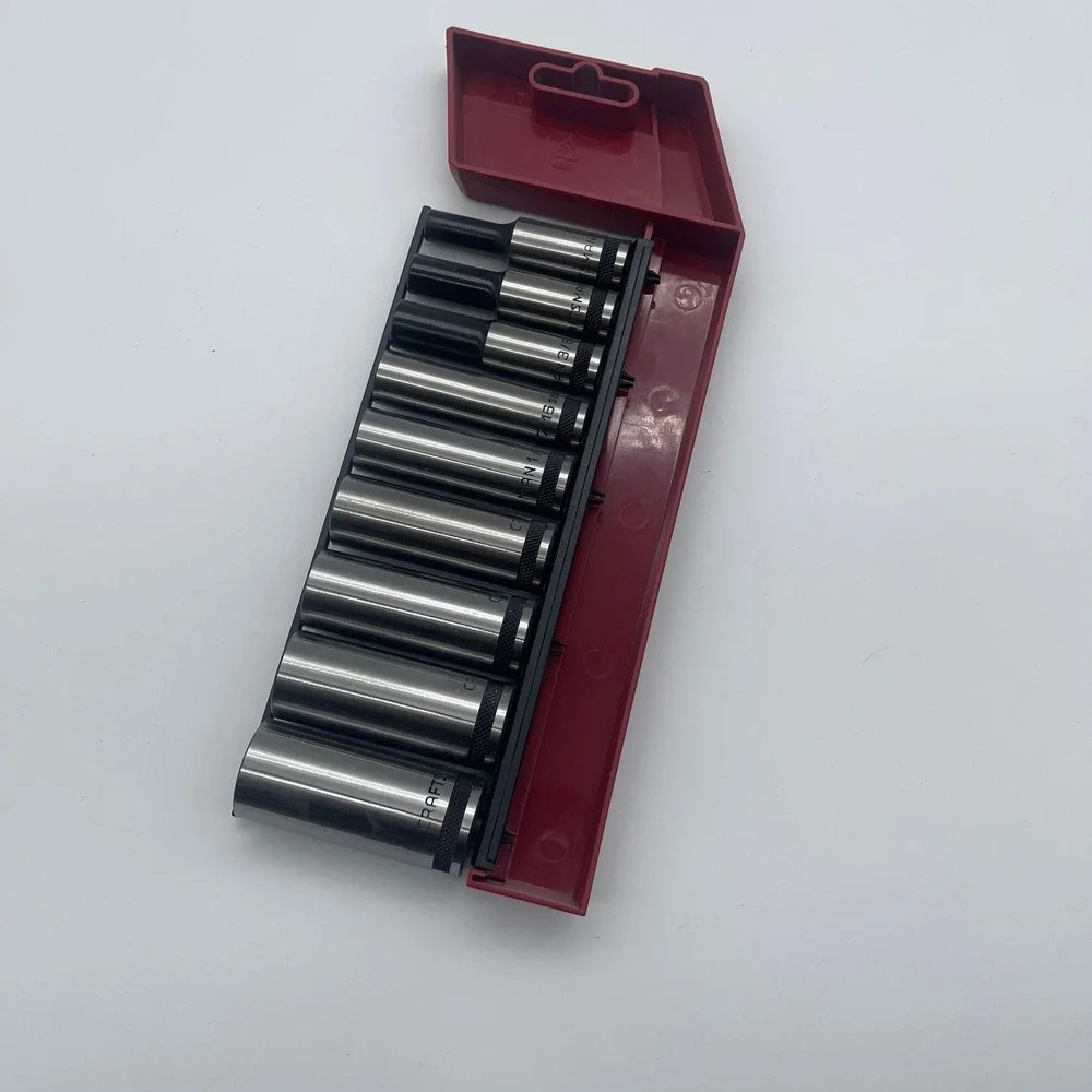 Craftsman 9-Piece SAE Deep Socket Set with Storage Rack - 935466